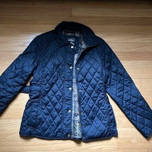 Navy quilted jacket
